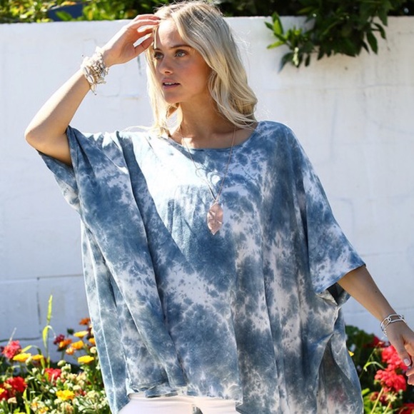 Oversized Tie Dye Cover Up - Picture 4 of 7